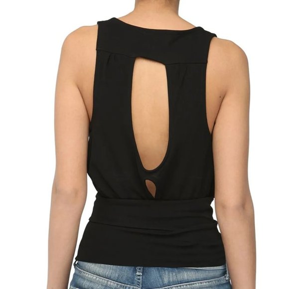 DIESEL Bengala Rayon Top Black Lg NWT - Picture 2 of 10